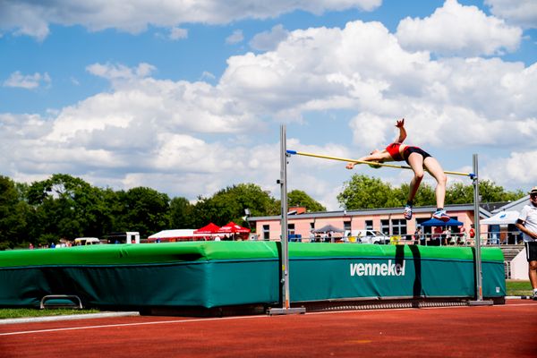 Jelde Jakob (VfL Eintracht Hannover) im Hochsprung am 03.07.2022 waehrend den NLV+BLV Leichtathletik-Landesmeisterschaften im Jahnstadion in Goettingen (Tag 1)